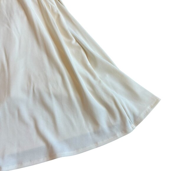 Wilfred Aritzia New Saturn Mini Dress Sleeveless Light Birch Cream Wrap XL NWT - Picture 8 of 11